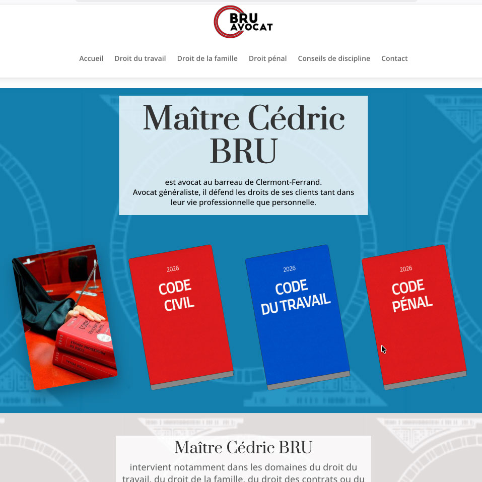 site web de maître Cédric Bru, avocat au barreau de Clermont-Ferrand